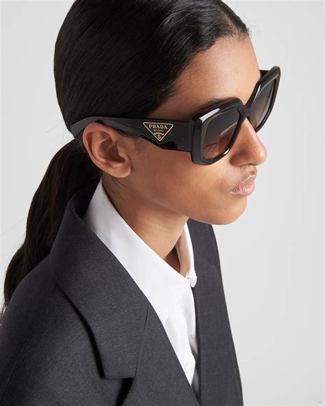 black sunglasses women prada|prada sunglasses selfridges.